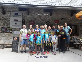 Mladinski planinski tabor Krnska jezera 3.-10.7.2021