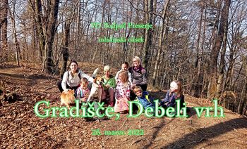 Mladi planinci PD na Gradišču in Žabi  26.3.2026