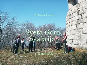 PD na Sveti Gori in Škabrijelu 8.3.2026