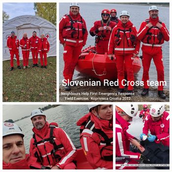 Ekipa Rdečega križa Ljutomer sodelovala na veliki mednarodni vaji na Hrvaškem