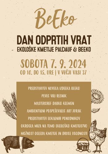 DAN ODPRTIH VRAT EKOLOŠKE KMETIJE PAULDAUF & BEEKO