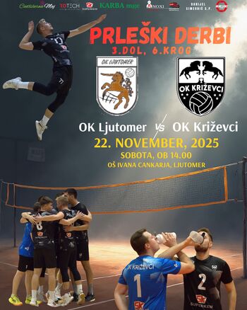 VABLJENI NA PRLEŠKI DERBI (v odbojki)  med OK LJUTOMER in OK KRIŽEVCI