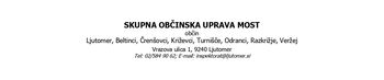 OBVESTILO: SKUPNA OBČINSKA UPRAVA MOST