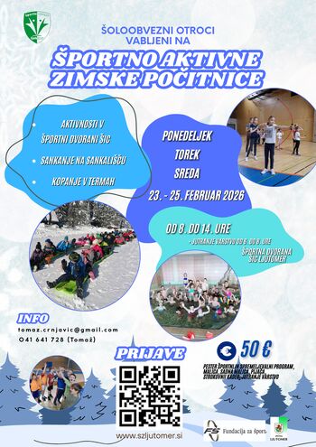 Športno aktivne zimske počitnice Športno aktivne zimske počitnice