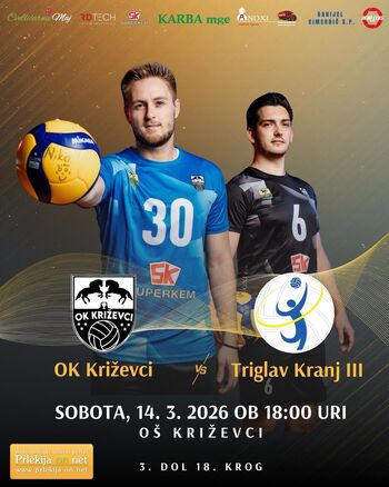 TEKMA: Odbojkarski klub Križevci vs Triglav Kranj