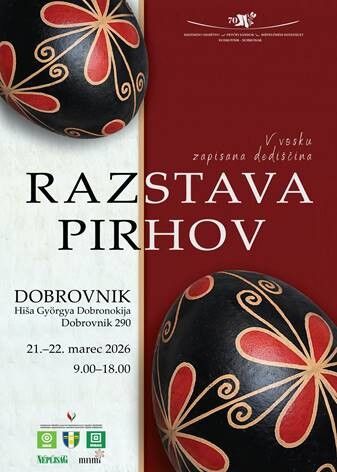 Razstava pirhov – drobnih umetnin v Dobrovniku