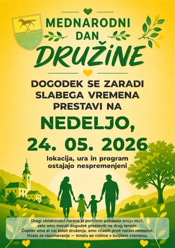 VABILO NA DOGODEK - MEDNARODNI DAN DRUŽINE, 24.05.2026