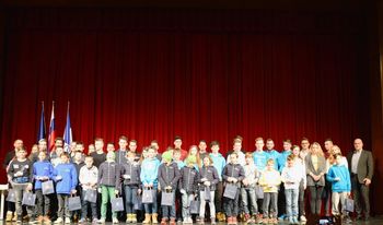 Sproščena in vendar slavnostna podelitev priznanj naj športnikom 2017 Občine Mengeš