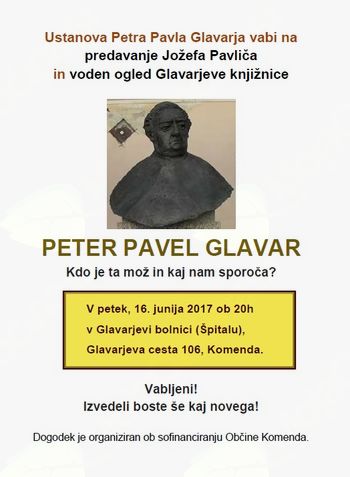 PETER PAVEL GLAVAR - Kdo je ta mož in kaj nam sporoča?
