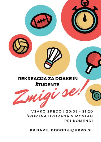 Rekreacija za dijake in študente