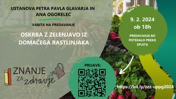 OSKRBA Z ZELENJAVO IZ DOMAČEGA RASTLINJAKA