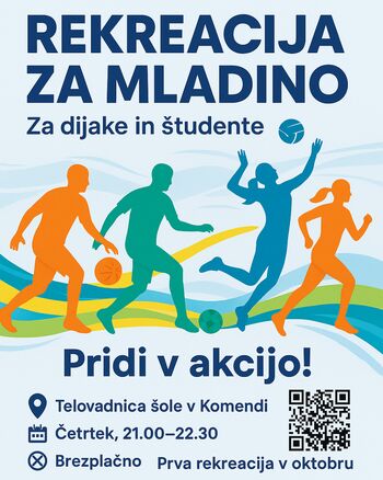 REKREACIJA ZA MLADINO V KOMENDI