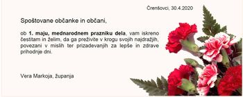 Čestitka ob 1. maju Čestitka ob 1. maju