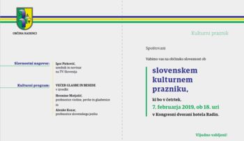 SLOVESNOST OB SLOVENSKEM KULTURNEM PRAZNIKU