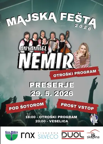 Majska fešta s PGD Preserje 2026
