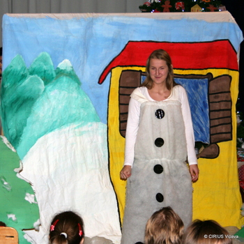 Snežak korenjak v CIRIUS-u Vipava