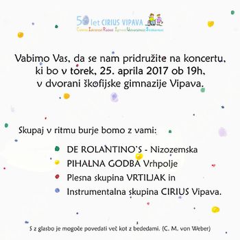 Dobrodelni koncert SKUPAJ V RITMU BURJE