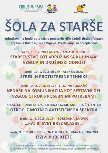 ŠOLA ZA STARŠE