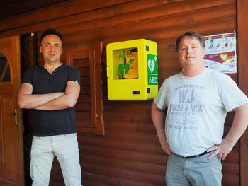 V Rafolčah imamo med prvimi  v občini Lukovica AE defibrilator