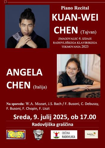Klavirski recital - Kuan-Wei Chen in Angela Chen