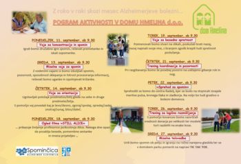 Mesec Alzheimerjeve bolezni v Domu Hmelina