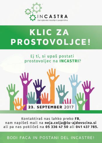 Klic za prostovoljce!