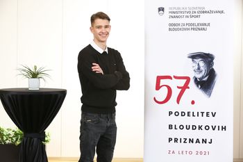Športni plezalec Luka Potočar prejemnik Bloudkove plakete 2021