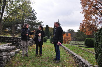 Člani študijskega krožka po sledeh soške fronte