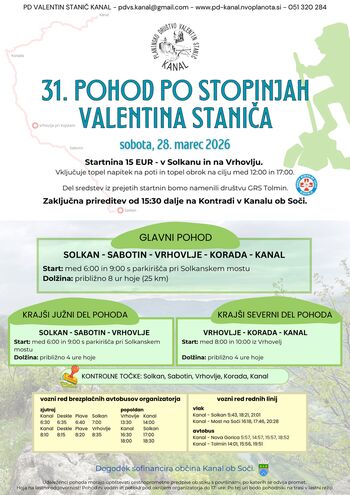 31. Pohod po stopinjah Valentina Staniča