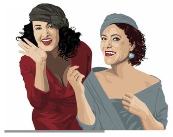 2. abonmajska predstava in izven - Maja Blagovič in Tinkara Kovač - Gola