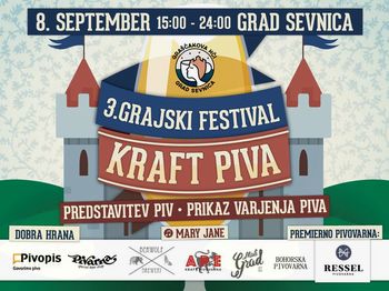 Graščakova hči vabi na 3. Grajski festival KRAFT piva