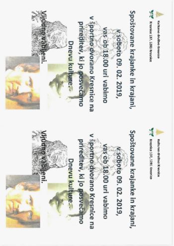 Prireditev posvečena Dnevu kulture