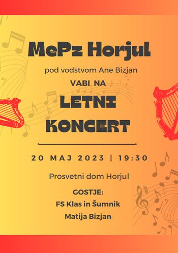 Letni koncert MePZ Prosvetnega društva Horjul