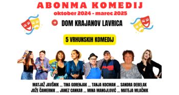 VPIS V GLEDALIŠKI ABONMA KOMEDIJ - VRHUNSKIH 5