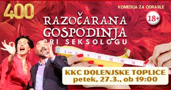 Komedija Razočarana gospodinja pri seksologu (18+)