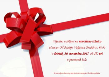 Novoletna tržnica OŠ Matije Valjavca Preddvor