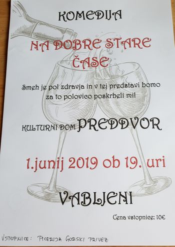 Komedija "Na dobre stare čase"