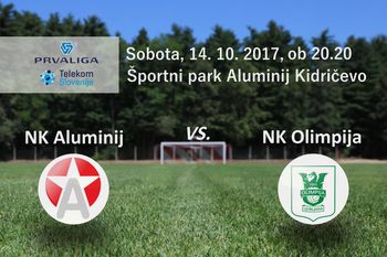 Aluminij : Olimpija, 12. krog Prve lige Telekom Slovenije 2017/18
