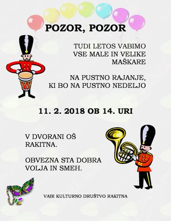 Pustovanje 2018 v Rakitni