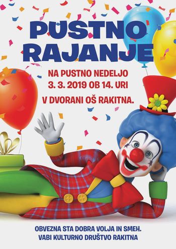 Pustovanje za otroke 2019