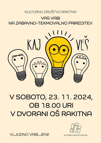 KAJ VEŠ 2024