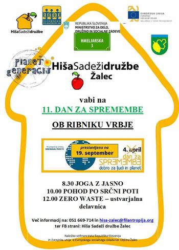 DAN ZA SPREMEMBE - DOBRO ZA LJUDI IN PLANET