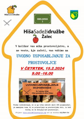 UVODNO USPOSABLJANJE ZA PROSTOVOLJCE