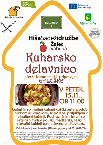 Kuharska delavnica: galuški