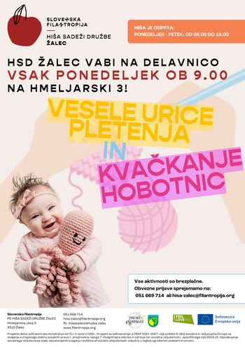 Vesele urice pletenja in Kvačkanje hobotnic