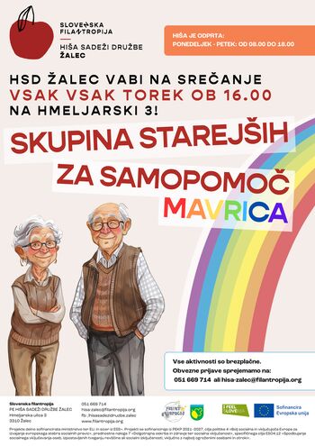 Skupina starejših za samopomoč nad 65 let Mavrica