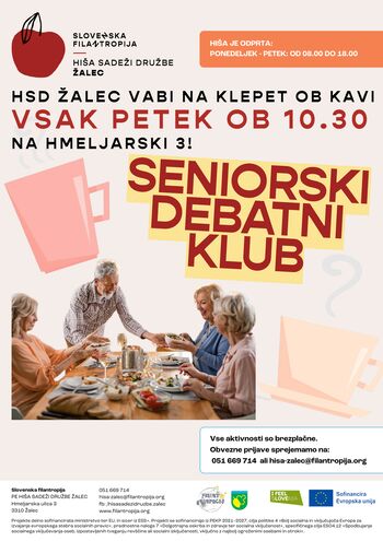 Seniorski klub in kuharska delavnica