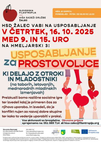 Usposabljanje za prostovoljce, ki delajo z otroki