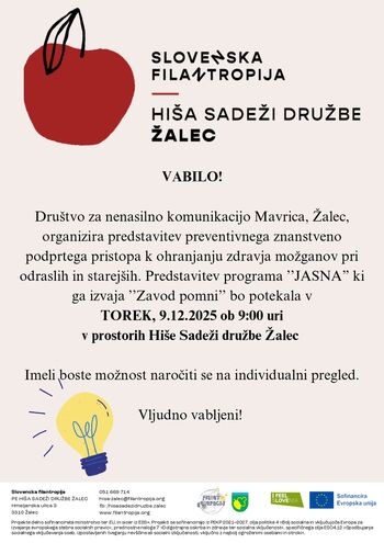 Predstavitev programa ’’JASNA”