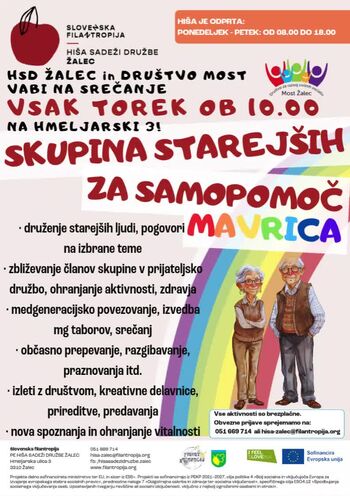 Skupina starejših za samopomoč nad 65 let Mavrica